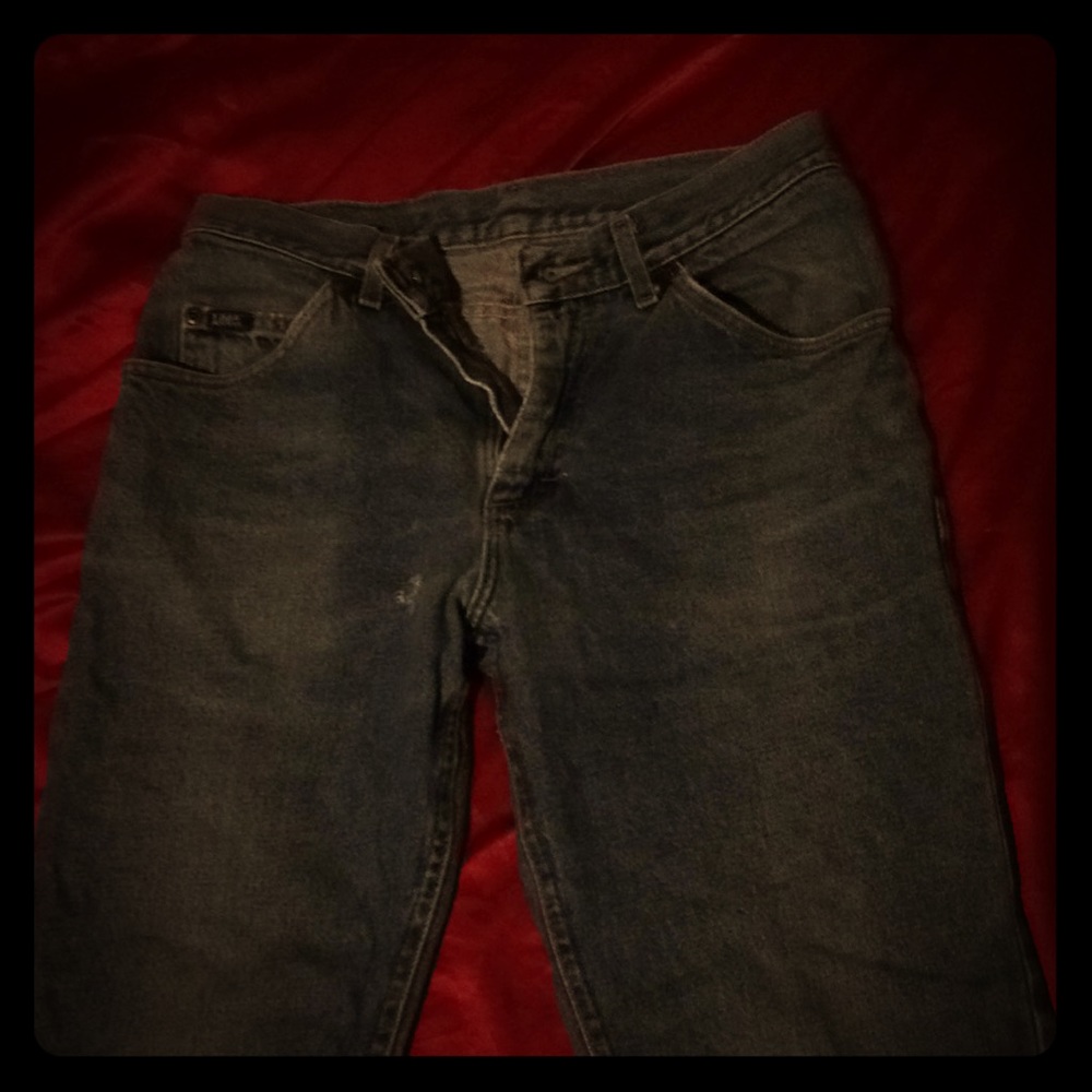 Vintage lee blue jeans distressed W29 L30